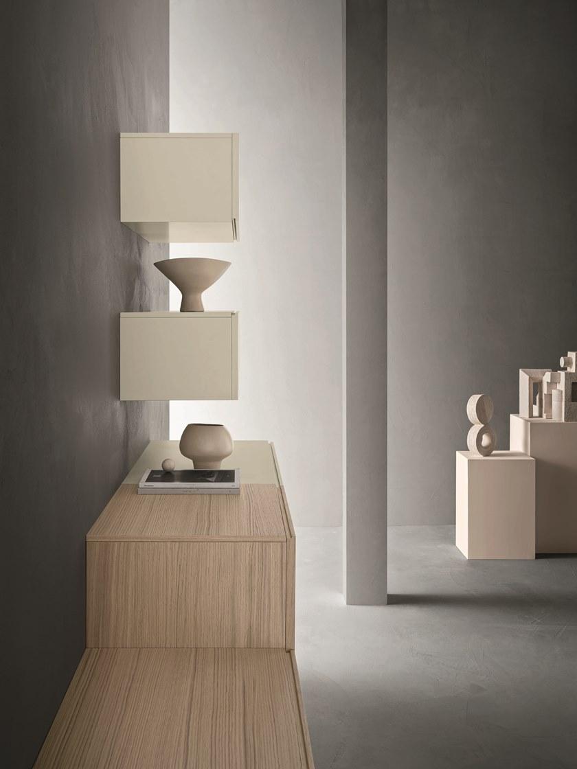 ZANETTE Настенная модульная стенка для хранения из дуба Lei sun-id-1384484 - Вид №3