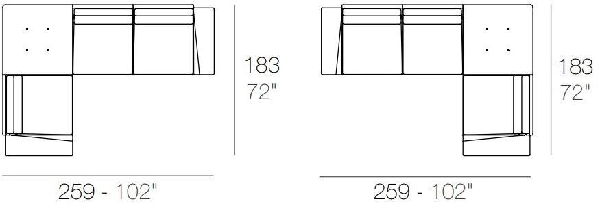 VONDOM Модульный садовый диван Delta sun-id-1454279 - Вид №11