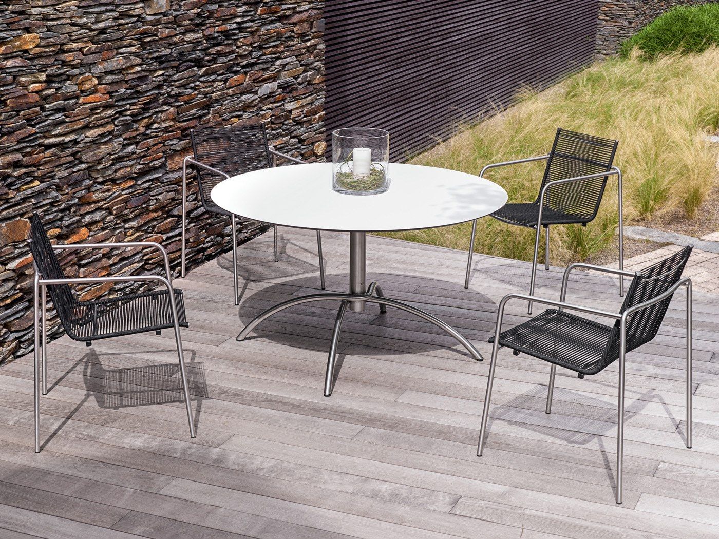 Круглый складной стол со спицами FISCHER MÖBEL Taku ARCH-00148431 - Вид №8