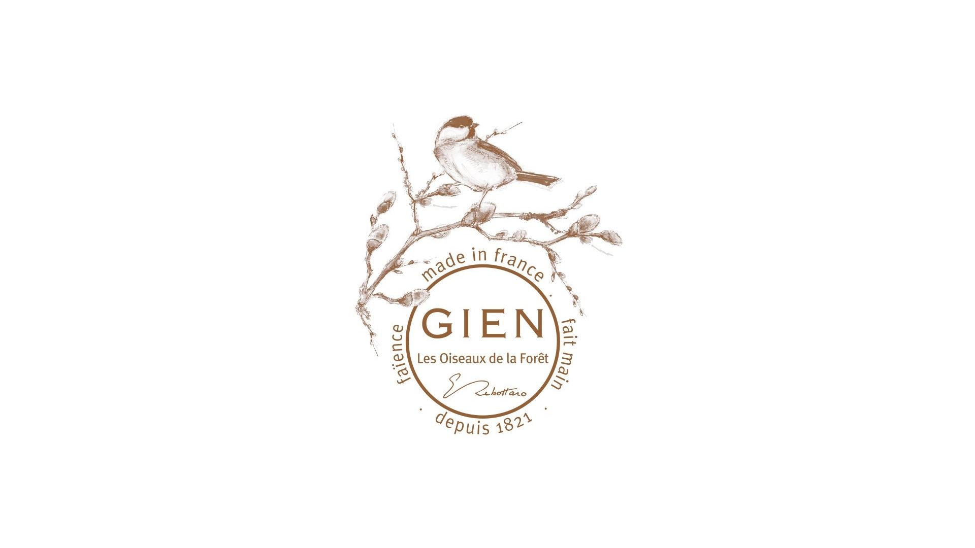 10667981 Gien Набор тарелок десертных Gien Лесные птицы 16,5см, фаянс, 4 шт Фаянс  - Вид №5