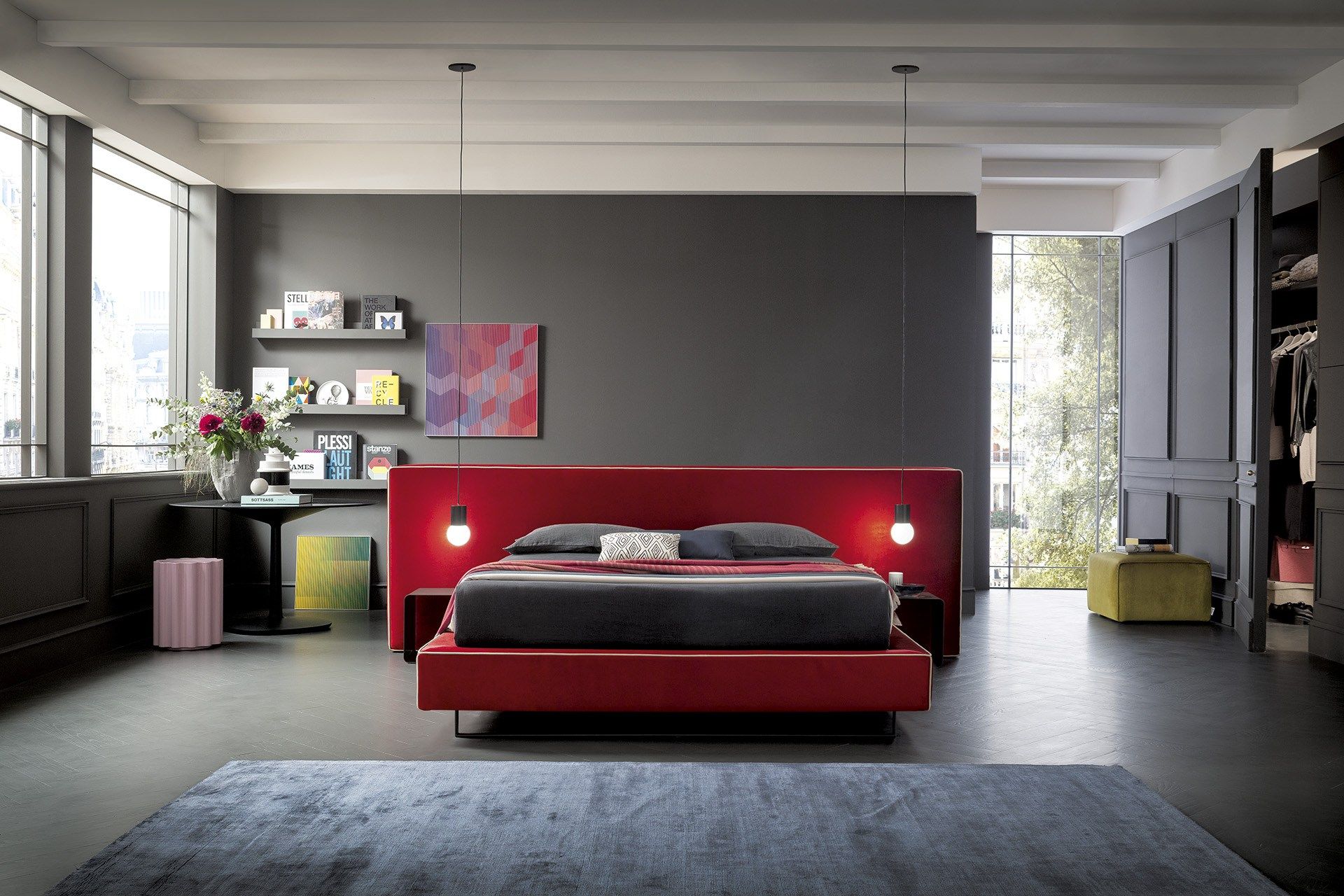 Двуспальная кровать для хранения ткани с мягким изголовьем Felis Bedstories ARCH-00105228 - Вид №16