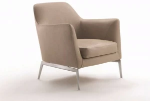 Flexform Кожаное кресло с подлокотниками