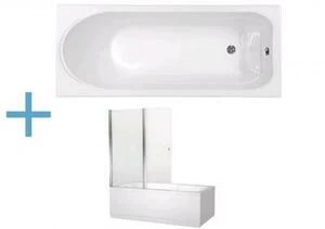 Акриловая ванна Aquanet West 150x70 (+ шторка Aquanet Alfa 4 NF6222-pivot)