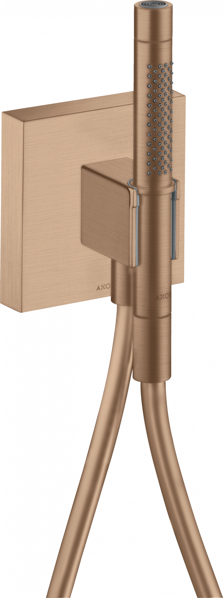 12626310 Портер 120/120 с ручным душем с дубинкой 2jet и душевым шлангом AXOR STARCK