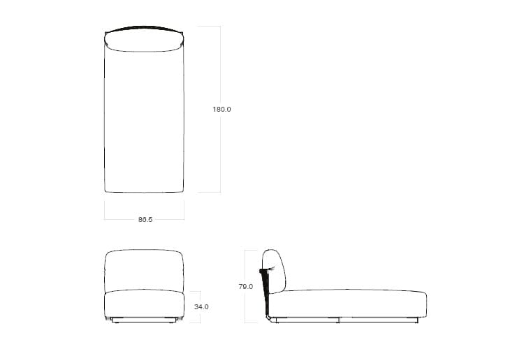 Ткань сад Dormeuse TRIBÙ узлы ARCH-00083821 - Вид №4