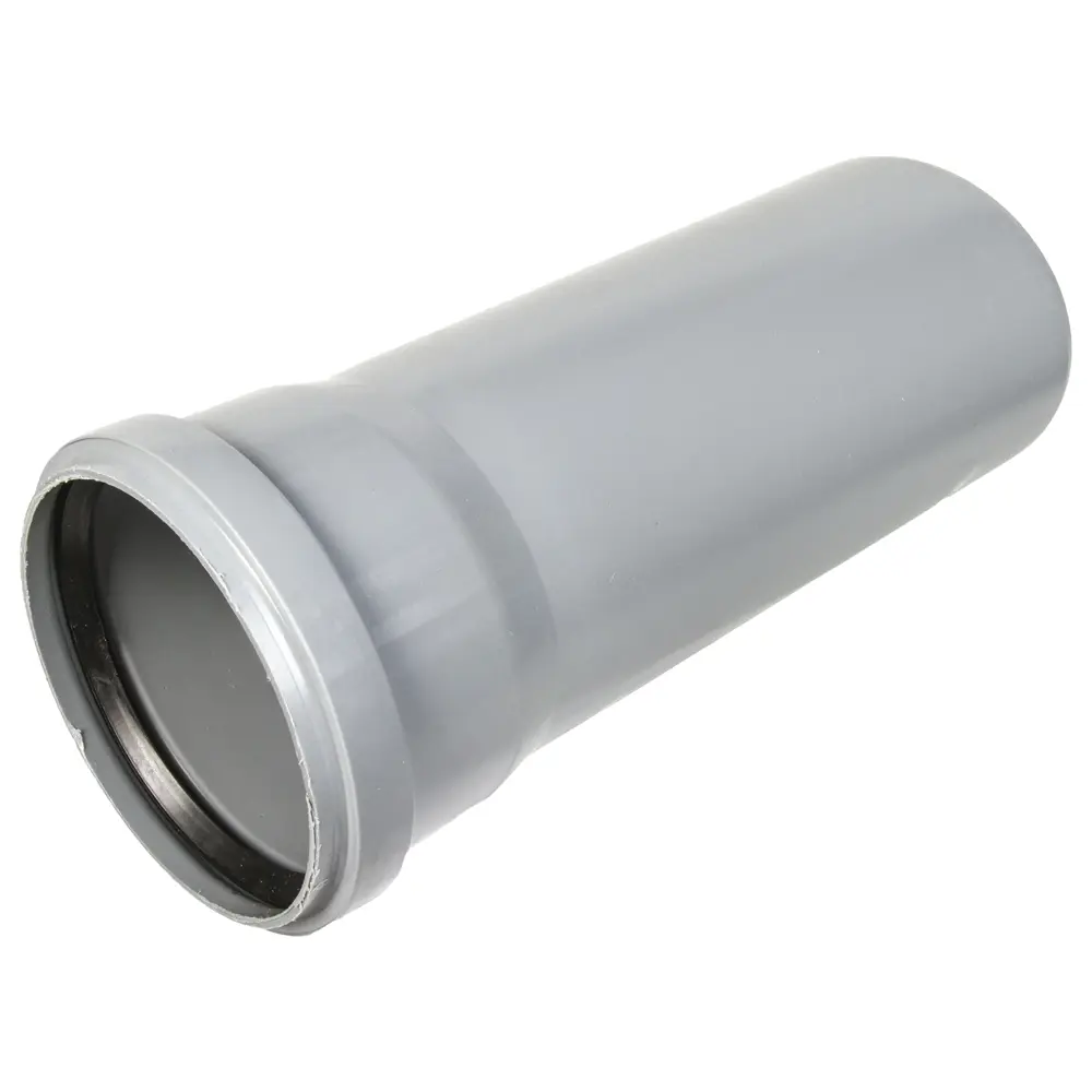 ПОЛИТЭК Канализационная труба Ø110 мм с резиновой манжетой для герметичных соединений 11010546 STLM-0001036