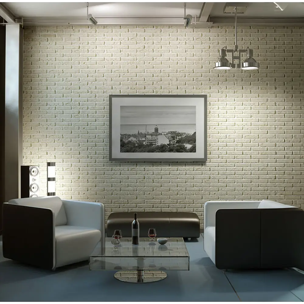 83646080 Камень искусственный Monte Alba Эллин Брик белый с серыми прокрасами 1.1м² STLM-0043111 - Вид №5