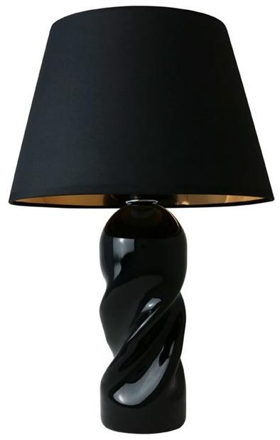 Mineheart Настольная лампа из стекла с тканевым абажуром  Lig/061  - Вид №1