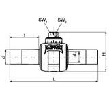 SANIT 73401036140 Шаровые краны из полиэтилена высокой плотности с NBR уплотнения, 1/4 оборота  - Вид №1