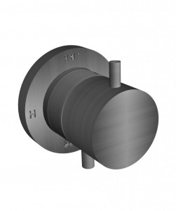 73544 Встроенный коаксиальный термостатический смеситель из матовой нержавеющей стали 316. Bongio Time2020 Basic