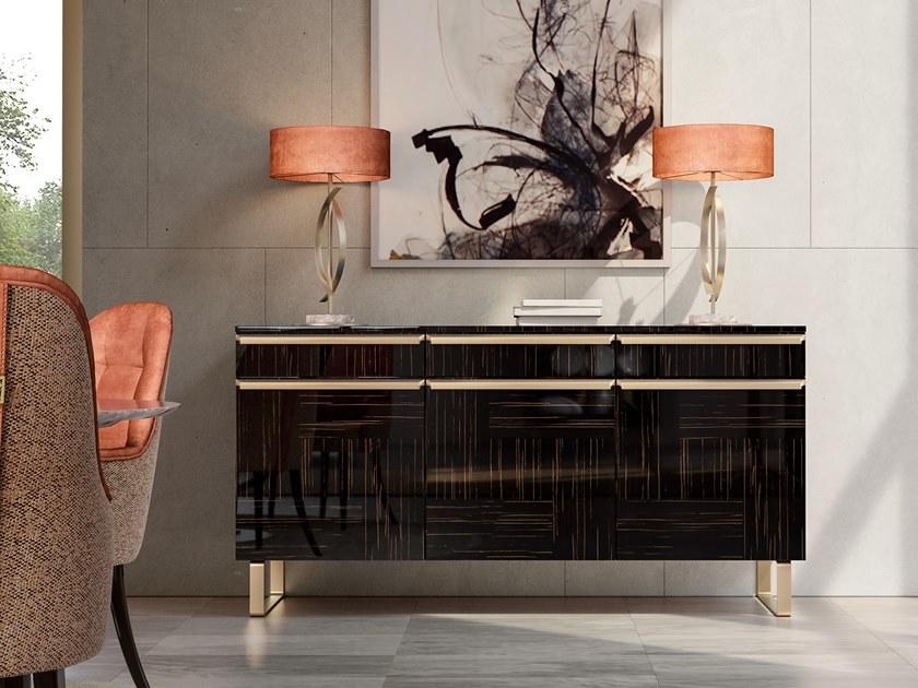 Barnini Oseo Лакированный буфет с распашными дверцами с ящиками Richmond upon thames Rc145 - Вид №1