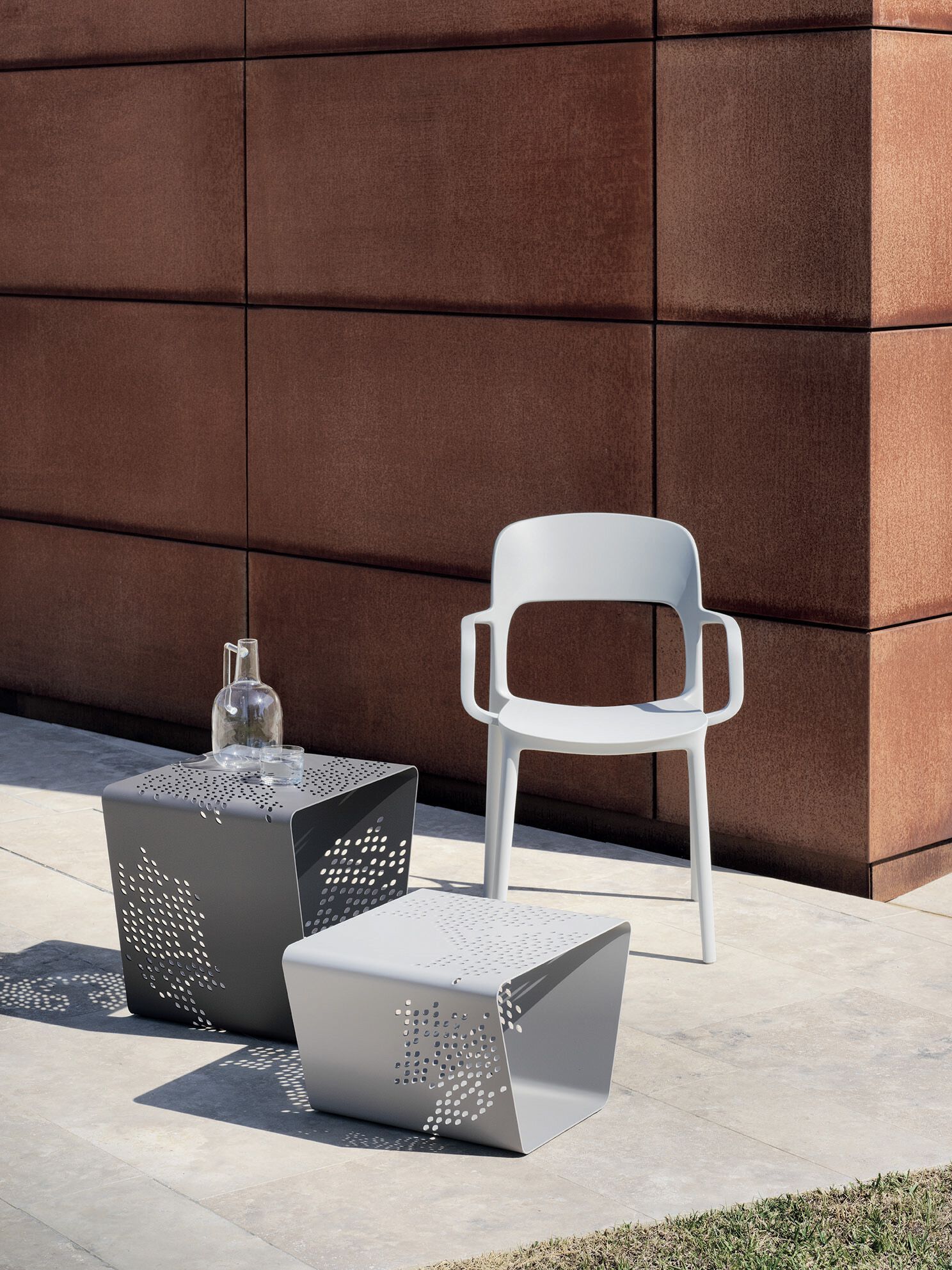 Стальной низкий садовый стол Bontempi Casa PATTERN ARCH-00117566 - Вид №2