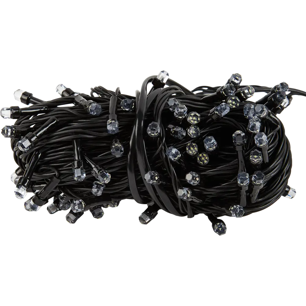 Электрогирлянда комнатная Нить 10м 100 ламп теплый белый 8 режимов работы Santreyd STLM-2166900 - Вид №1