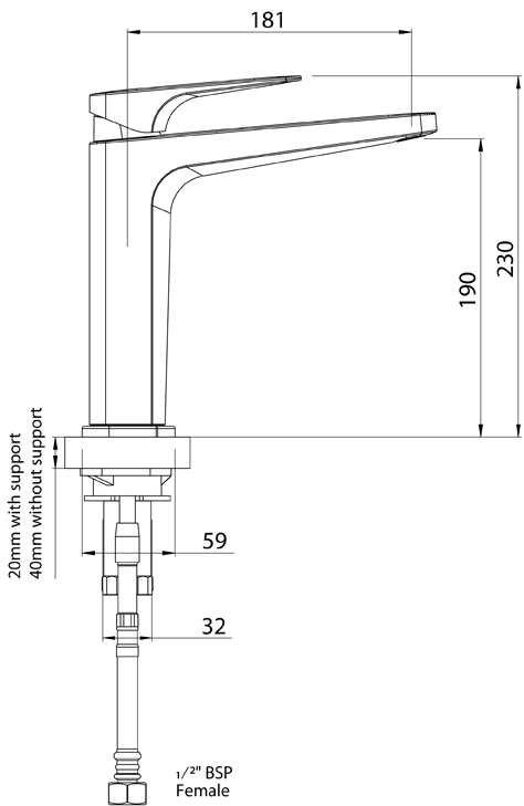 WAKBK Смеситель для мойки Waipori Methven Черный  - Вид №1