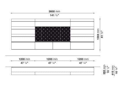 Шкаф с распашными дверцами с ящиками B&B Italia PAB ARCH-00141754 - Вид №11