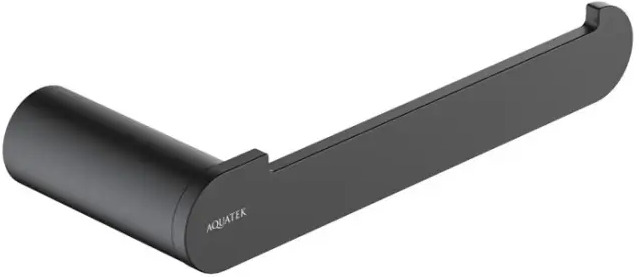 91649093 Держатель для туалетной бумаги Aquatek AQ4408MB цвет черный STLM-0976892
