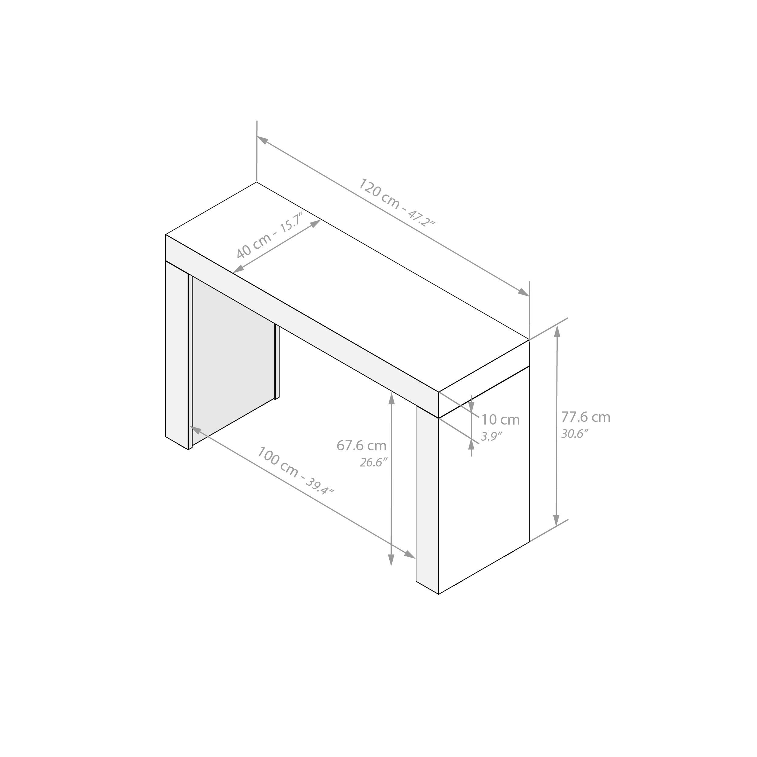 Прямоугольная консоль из меламинированного дерева Mobili Fiver Evolution ARCH-00070877 - Вид №35