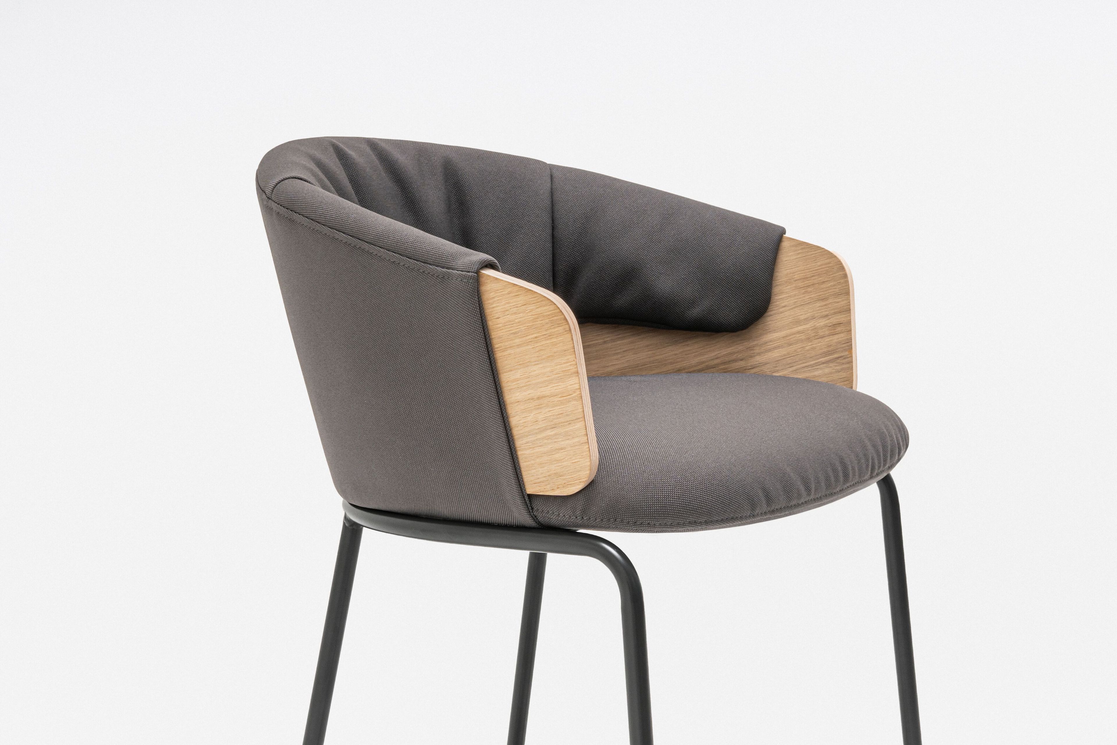 Высокий стул из ткани MDD COLLAR ARCH-00121853 - Вид №5