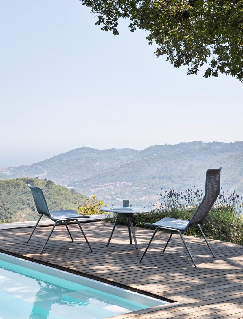 FAST Садовое кресло из алюминия с дренажной тканью Zebra knit 452 - Вид №5