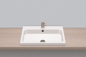 3231600401 Надставная раковина, ab.sr650h, белая, противомикробное Alape серия SR (Stream)