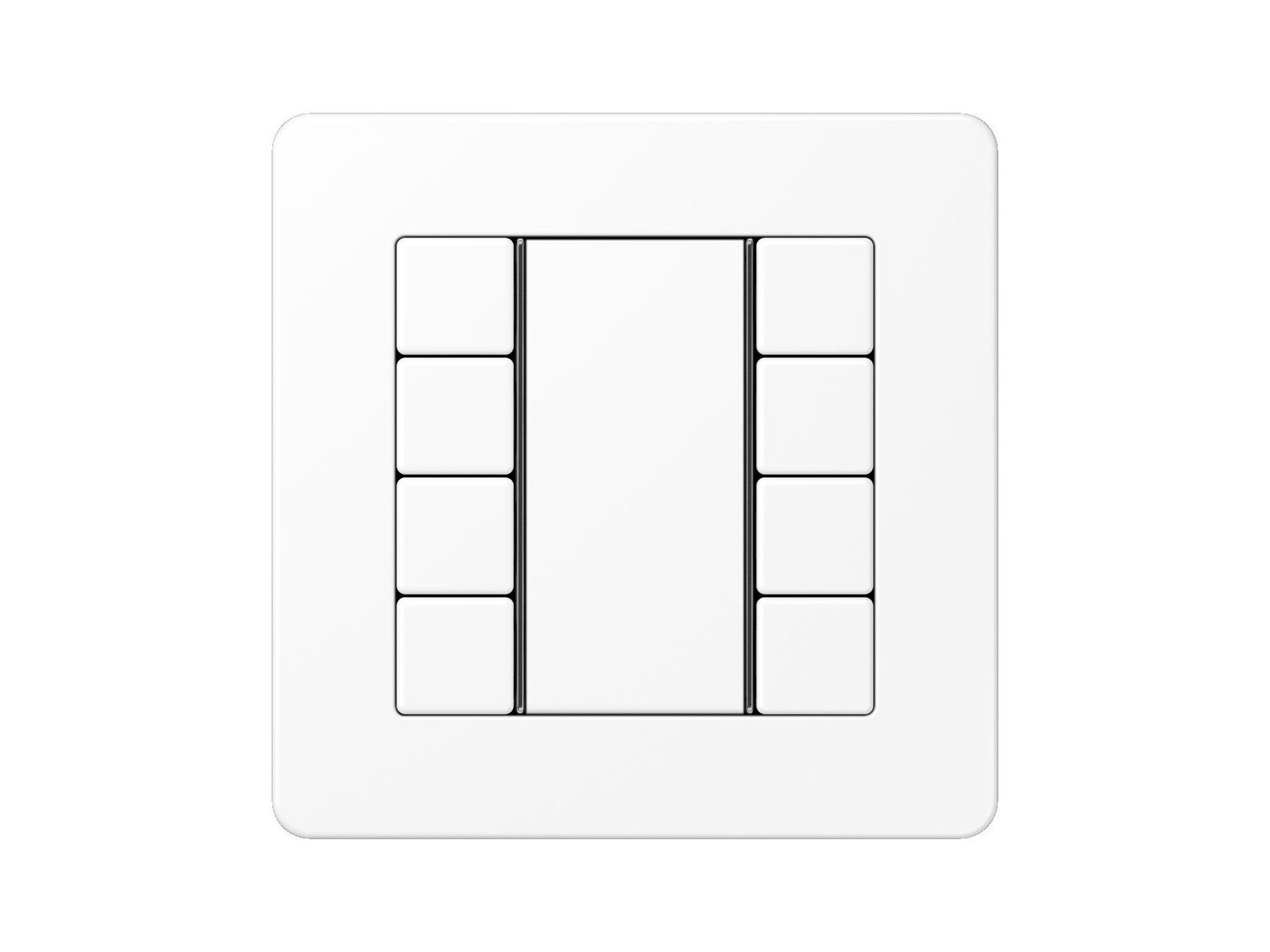 Матовый альпийский белый восьмикратный переключатель F50 JUNG ARCH-00100018 - Вид №1