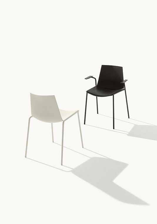 Cuba 620 Стул со стальным каркасом, 4 ножки. Полипропиленовая оболочка. Et al. Cuba - Вид №2