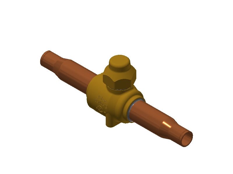 Danfoss GBC — Запорные шаровые краны для CO2 45 бар GBC 6s Кран запорный шаровой 009L7520  - Вид №3