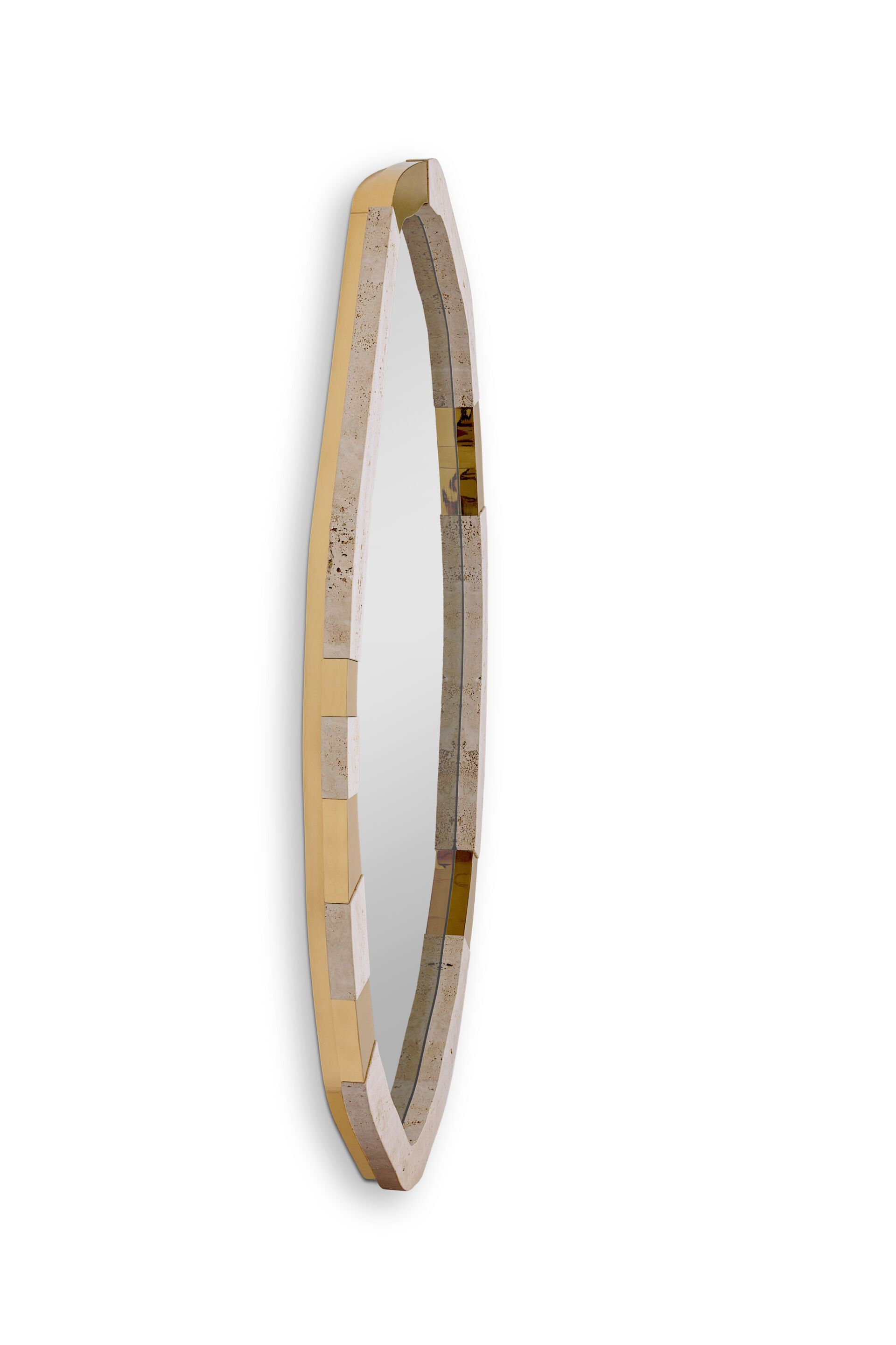 Овальное латунное настенное зеркало с рамкой Ginger & Jagger Earth to Earth ARCH-00089183 - Вид №1