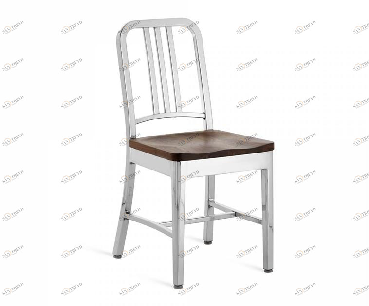 Emeco Стул из алюминия и дерева 1104 navy® sun-id-1378897