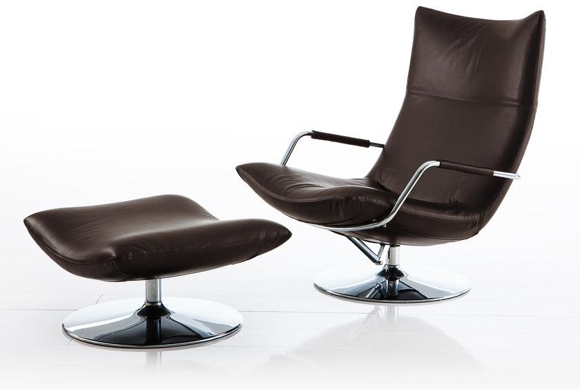 brühl Поворотное кожаное кресло с подлокотниками с высокой спинкой sun-id-1346674 - Вид №1