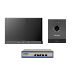 91967033 Комплект видеодомофона Commax CIOT-1000Y/CIOT-D21M/CIOT-H4L2 10" цвет темно-серый STLM-1365125