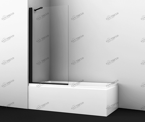 48P01-80BLACK Fixed Душевое ограждения на борт вынны Santreyd Россия 