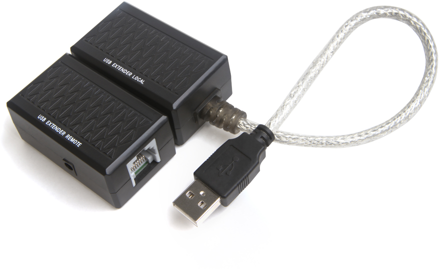 GCR-UEC60DC адаптер-удлинитель активный usb 2.0 по витой паре am/af с доп. питанием до 60 метров Greenconnect Santreyd  - Вид №2