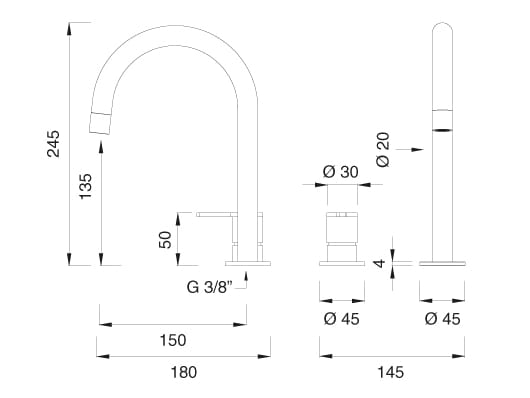 Диспенсер для питьевой воды / кухонный кран CEADESIGN ECO-DRINKING TAP WATER ARCH-00080741 - Вид №2