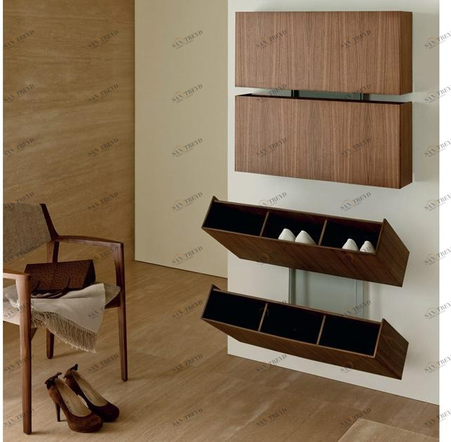 Porada Подвесной деревянный обувной шкаф Iron sun-id-1433460