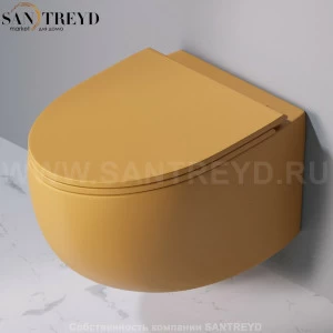 S555T0R0V6.133 Подвесной унитаз настенный Желтый A. e T. Italia Dot Италия