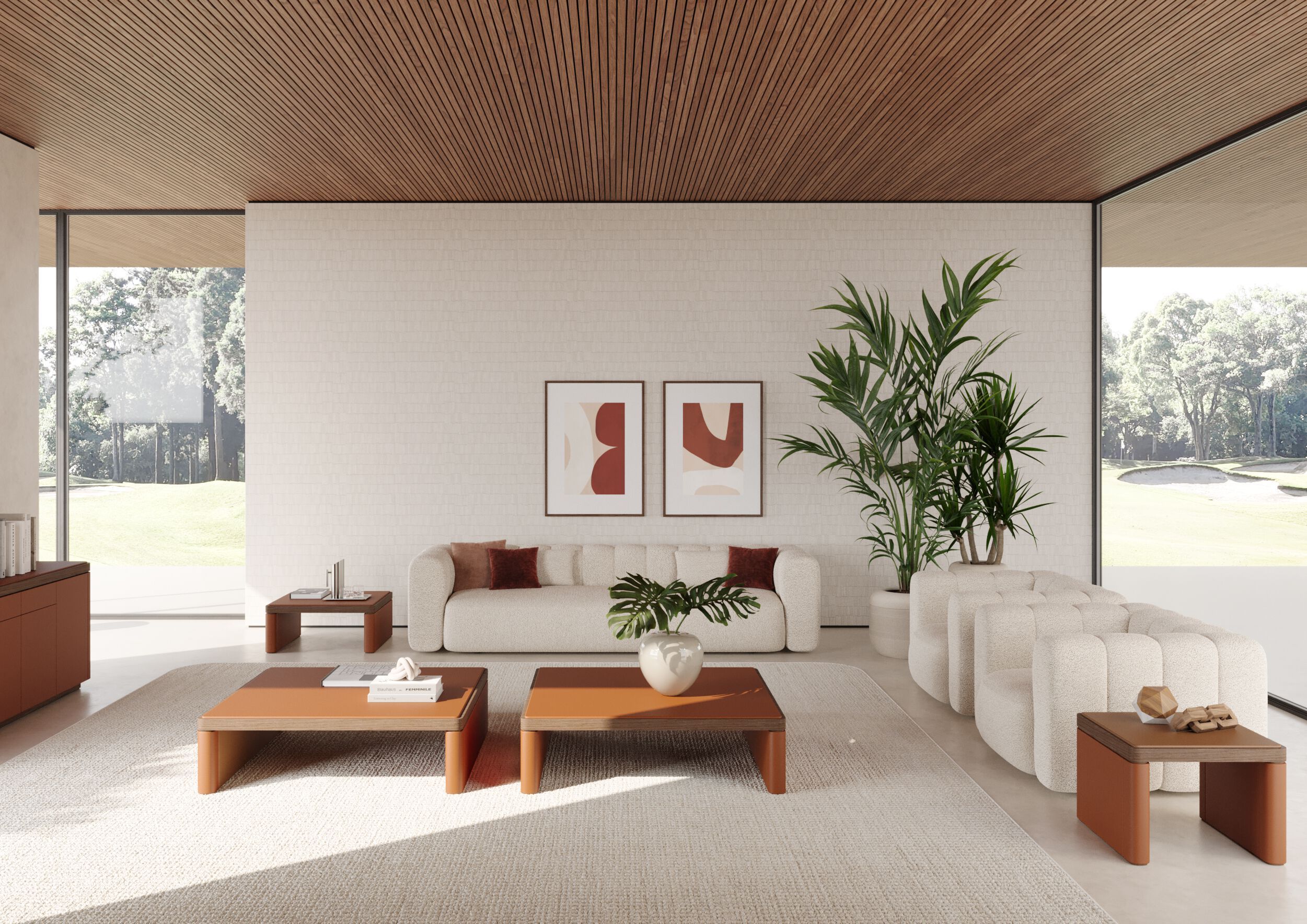 Прямоугольный кожаный журнальный столик PROF Flow ARCH-00120969 - Вид №12