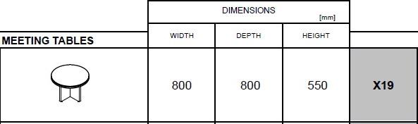 MDD Круглый журнальный столик из меламина Status sun-id-1452116 - Вид №1