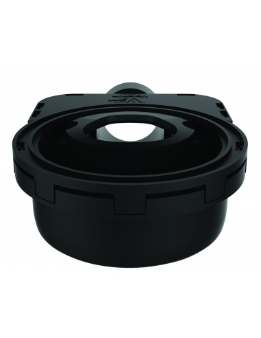 576800 000 00  Умный трап для душа Сверхплоский трап для поддона D 90 мм, H 48 мм, приклеить, хромированный Valentin Хром  - Вид №2