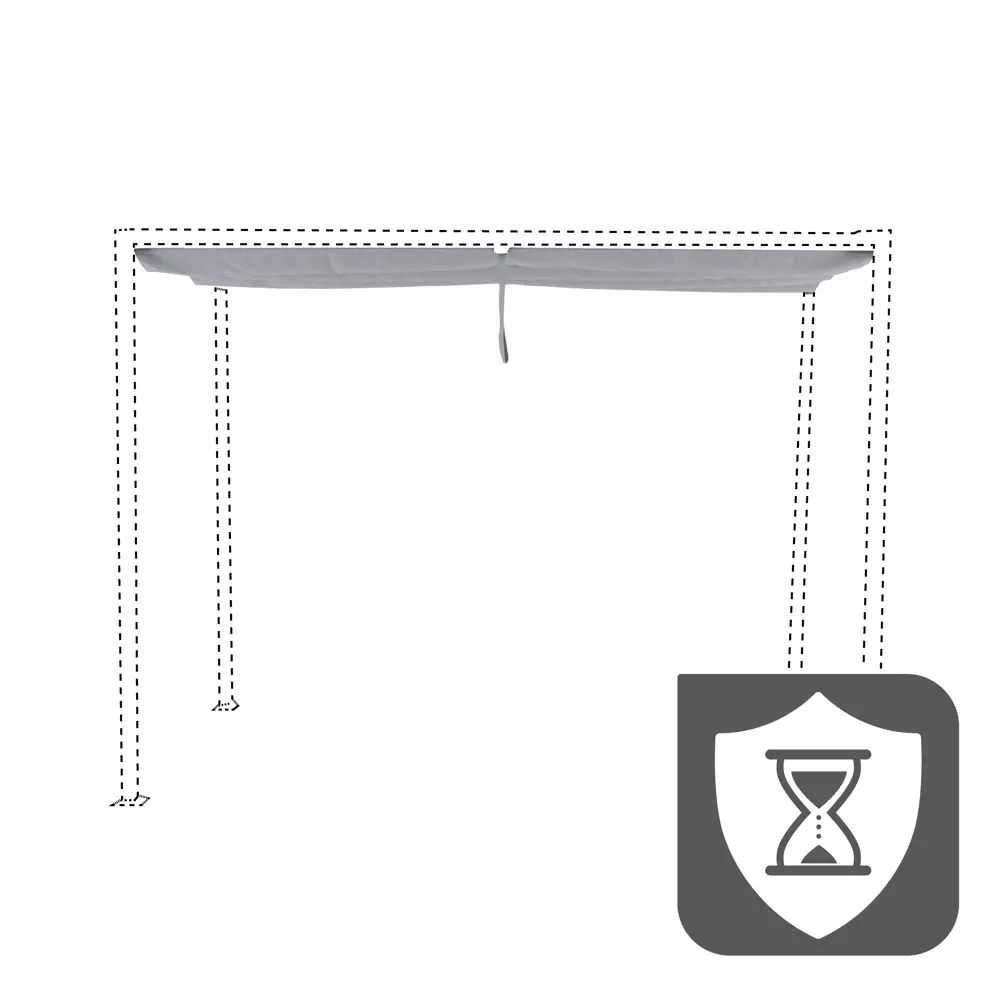 Навес для перголы Horali 2x3 м цвет серый NATERIAL STLM-2027018 - Вид №5