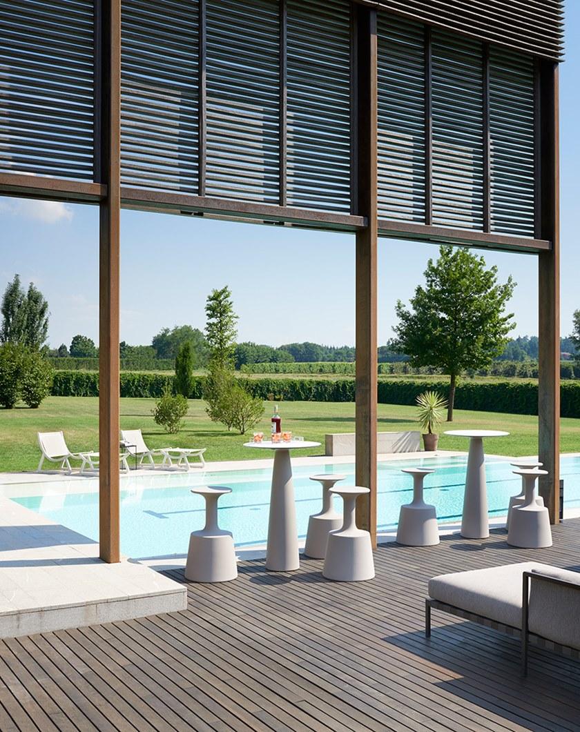 SLIDE Круглый высокий стол из полиэтилена sun-id-1345256 - Вид №3