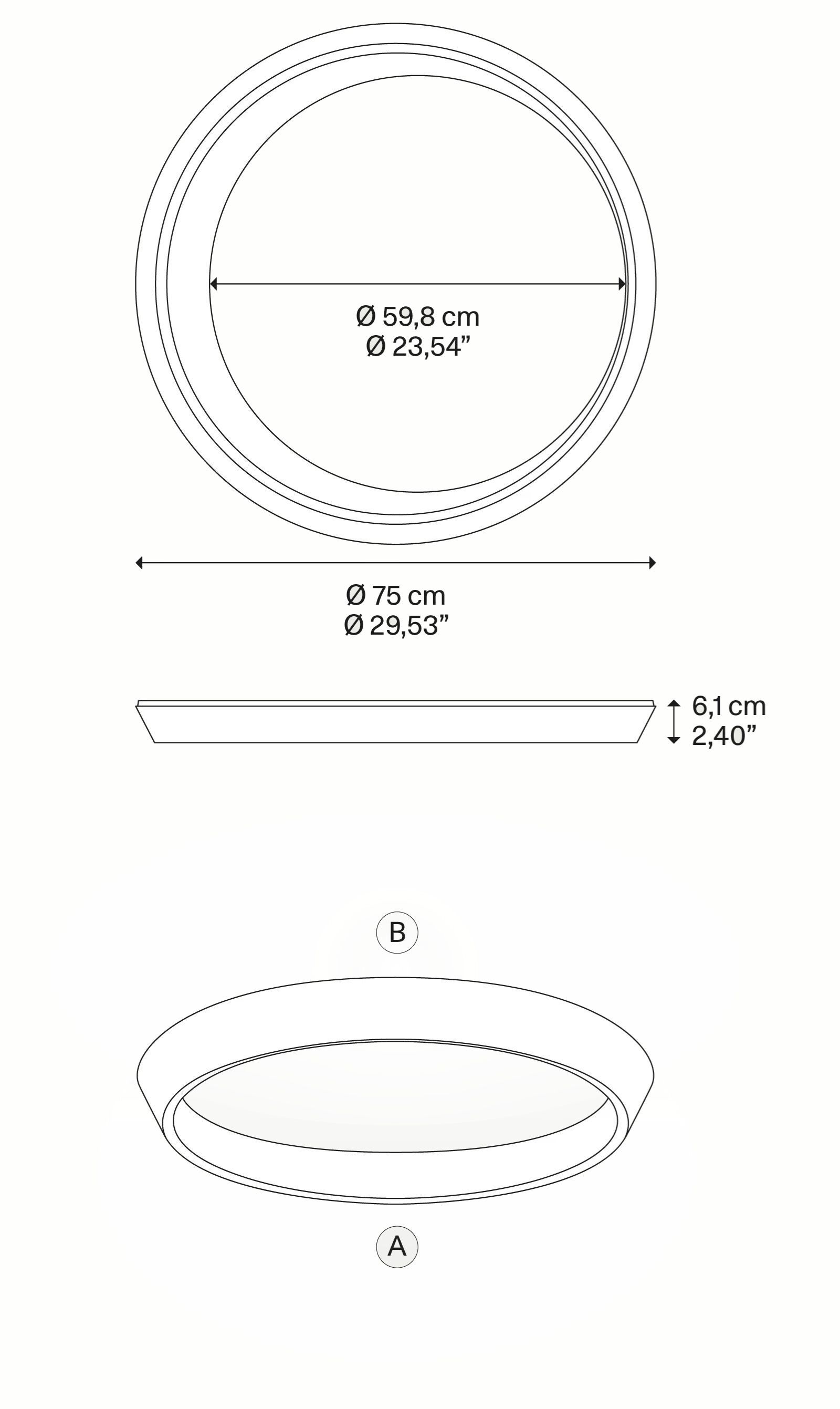 Литой алюминиевый светодиодный потолочный светильник Lodes Tidal ARCH-00080434 - Вид №8
