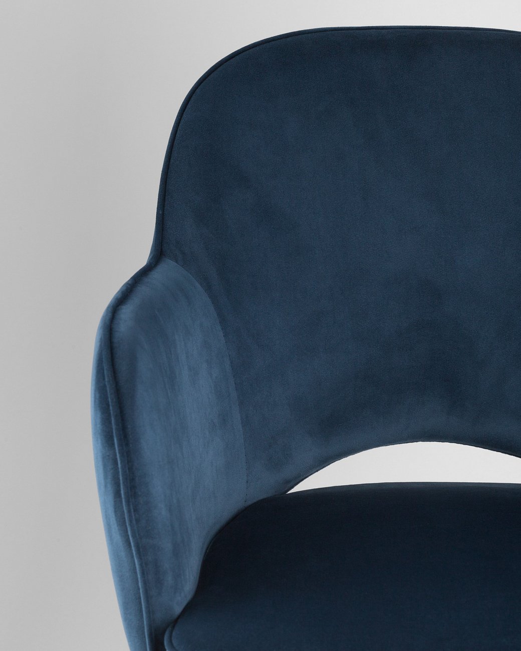 Стул с подлокотниками мягкий сине-зеленый с черными металлическими ножками "Венера" STOOL GROUP ДИЗАЙНЕРСКИЕ 00-3881944 Зеленый  - Вид №7