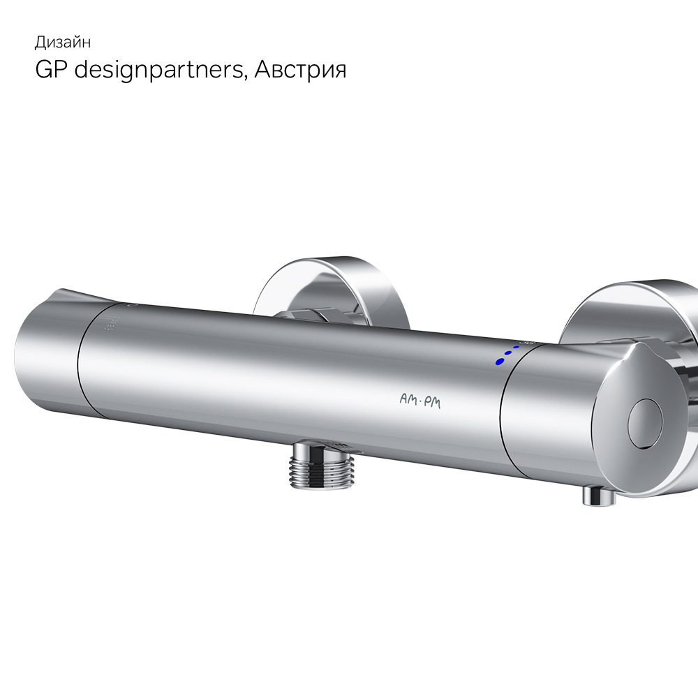 F8040000 смеситель д/душа с термостатом хром шт AM.PM Like - Вид №8