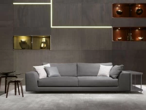 MisuraEmme 3-х местный тканевый диван с полкой для журналов Misuraemme