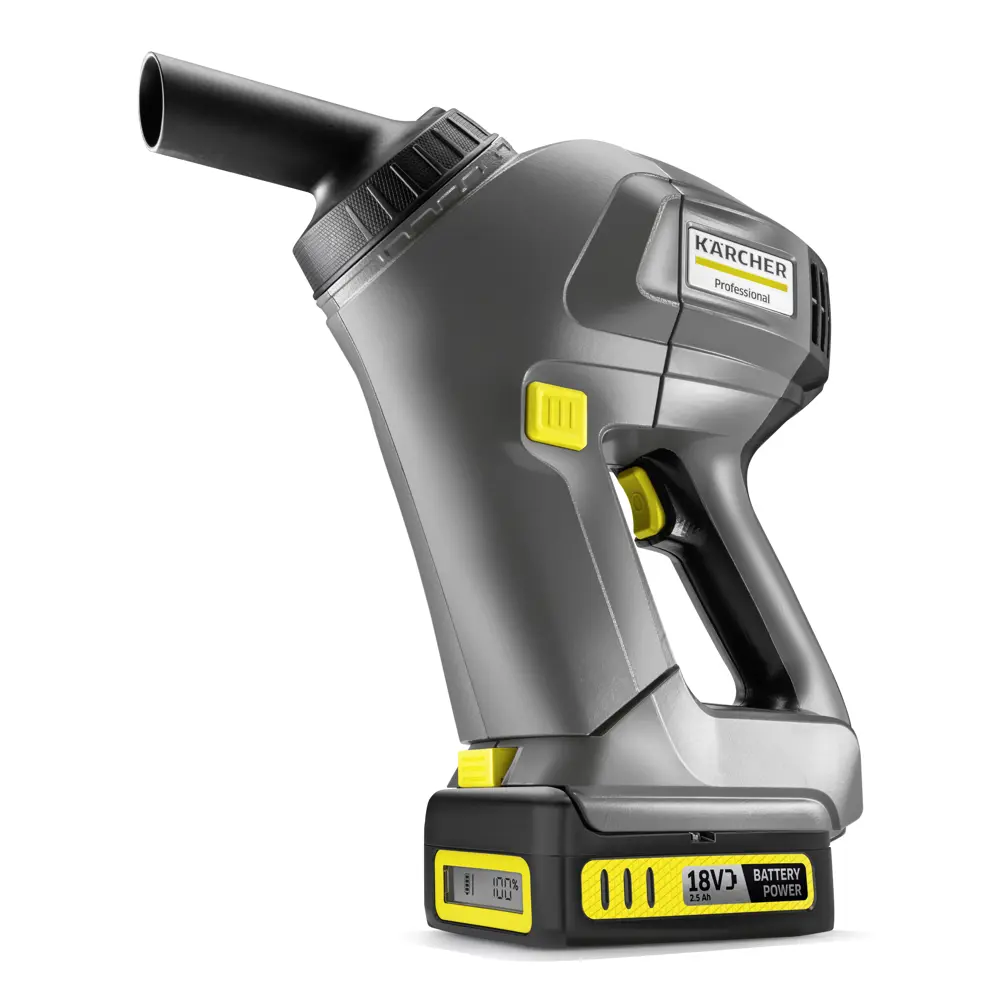 Пылесос портативный аккумуляторный Karcher HV 1/1 BP FS Pack, 18 В Li-Ion 2.5 Ач, 0.9 л 83070218 STLM-2198324 