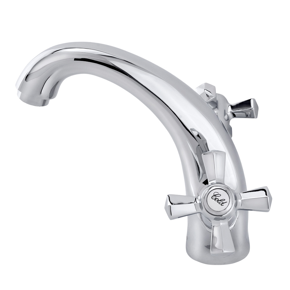 R7001 Смеситель для раковины с двумя рукоятками Raiber Ventis  - Вид №1