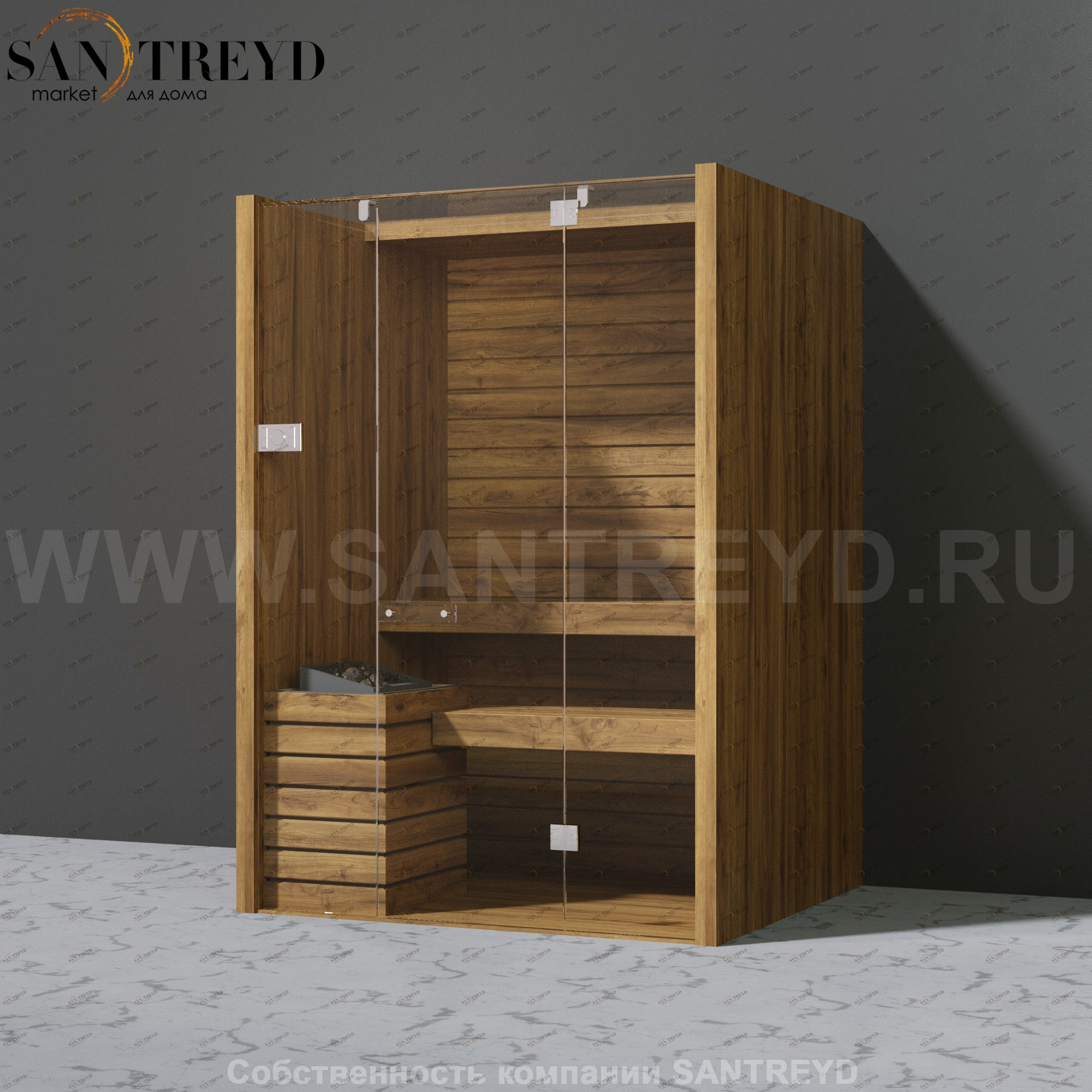 Effegibi SKY 30 SA55210016 Сауна. Мощность: 3 кВт макс. Размеры: длина 130 см, ширина 130 см. Отделка: осина термообработанная.