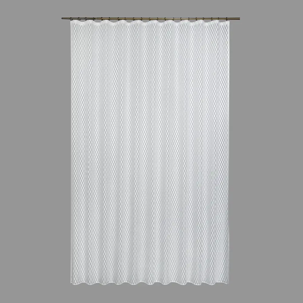 Тюль на ленте «Геометрия», 250x280 см, ромб, цвет белый GARDEN STLM-2096682 - Вид №1