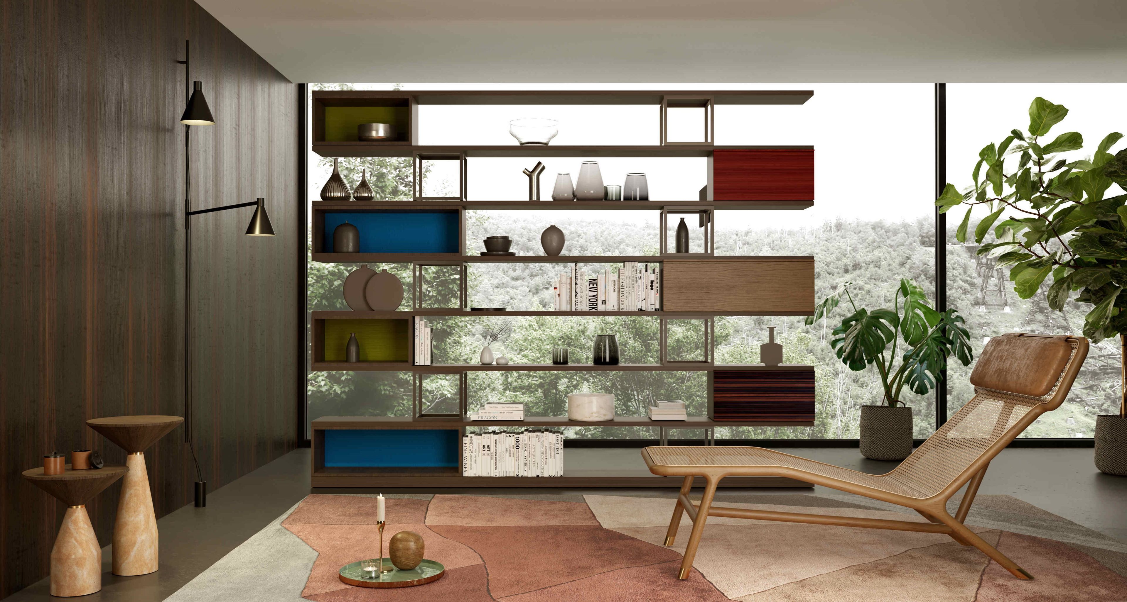 Высокий круглый журнальный столик из ясеня и мрамора Morelato CINO ARCH-00049424 - Вид №8